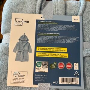 Kids Shark Hooded Pajamas - Blue